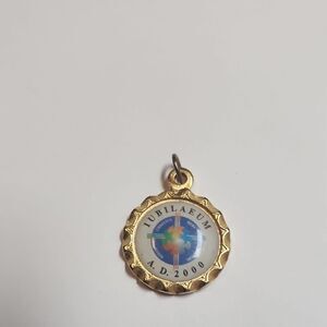 IUBILAEUM 2000 AD - Vtg Metal Catholic Christian Millennium Medal, Jubilaeum